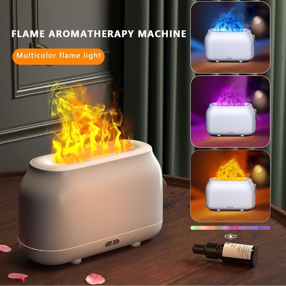 Diffuser with Flame Display Includes Essential Oil kit. Both NWOT - Picture 2 of 6